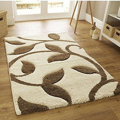 shopgallery Beige, Brown Polyester Runner(2 ft,  X 5 ft, Rectangle)