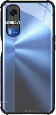 MOBILOVE Back Cover for Vivo Y51 (2020) / Y31 (2020) | Miqilin Series Shock Proof Smooth Silicone Hard Bumper Back Case(Black, Camera Bump Protector, Pack of: 1)