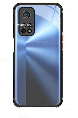 MOBILOVE Back Cover for Mi 10T 5G / Mi 10T Pro 5G | Miqilin Series Shock Proof Smooth Silicone Hard Bumper Back Case(Black, Camera Bump Protector, Pack of: 1)