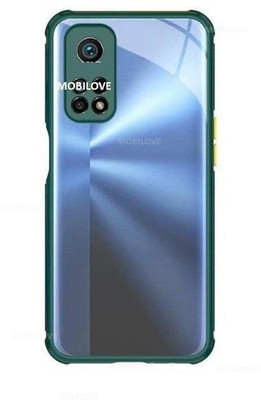 MOBILOVE Back Cover for Mi 10T 5G / Mi 10T Pro 5G | Miqilin Series Shock Proof Smooth Silicone Hard Bumper Back Case(Green, Camera Bump Protector, Pack of: 1)