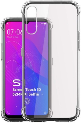 GDBUY Back Cover for Vivo S1(Transparent, Shock Proof, Silicon, Pack of: 1)