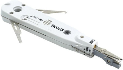 BALRAMA Original Smooth Krone Tool KD-1 Punch Down Insertion Tool KRONE & ADC LSA Plus with Sensor, Scissors, Wire Hook & Blade Telecom Phone Wire Cable Module Rj11 Rj45 Cat5 Ethernet Network Patch Panel Faceplate Tool for Lan Wire Cctv Camera Telephone Electric Wire Ethernet Network Lan Adsl Comput
