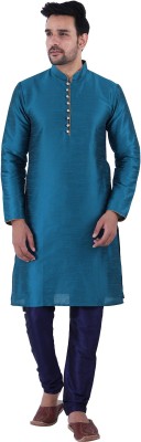 HUZUR Men Kurta Churidar Set