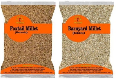 Value Life Foxtail Millet 1kg (Korralu), Barnyard Millet 1kg ( Udalu) - (Pack Of 2) Mixed Millet(0.99 kg, Pack of 2)