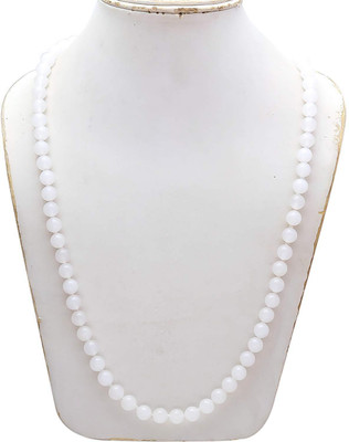 DORVIK White Hakik Mala 108 Beads Original Agate Stone Necklace