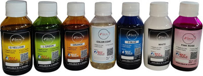 max deals Mina-1 Glass Colour Combo set of 7 colours*100 ml Set-C(Set of 7, Mina-1)