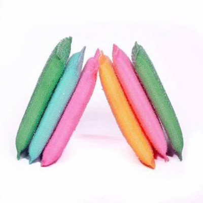 GKHF Multi Colour Foam Pad Sponge Scourer Kitchen Scrubber Scrub Sponge (Regular, Pack of 6) Scrub Pad(Regular, Pack of 6)