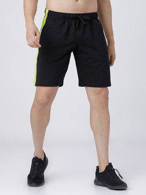 HIGHLANDER Solid Men Black Basic Shorts
