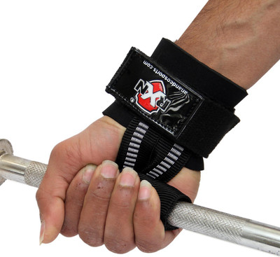 RXN Cotton lifting straps with rubber for grip & wrist support. Wrist Support