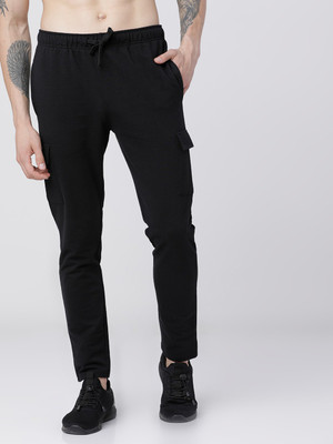 HIGHLANDER Solid Men Black Track Pants