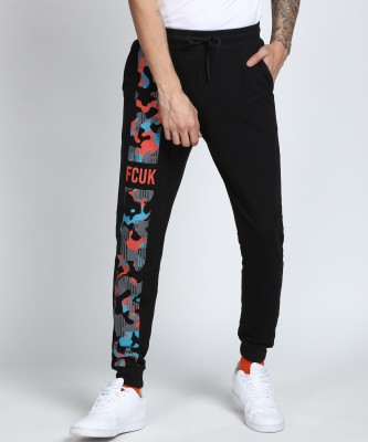 French Connection Printed Men Black Track Pants