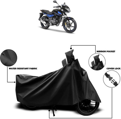 Mdstar Waterproof Two Wheeler Cover for Bajaj(Pulsar 150 DTS-i, Black)