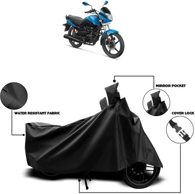 collection zone Waterproof Two Wheeler Cover for Hero(Splendor I Smart, Black)
