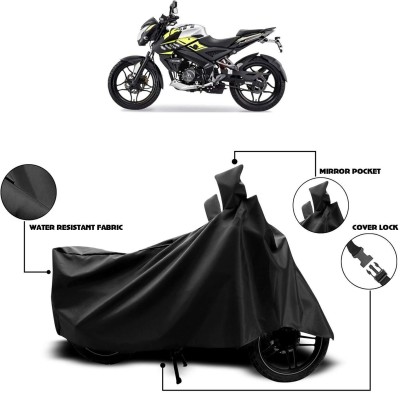 Mdstar Waterproof Two Wheeler Cover for Bajaj(Pulsar AS 150, Black)