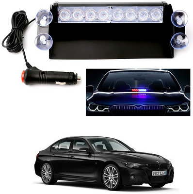 Qiisx 8 LED Police Car Flashing Lights for 3 Series Interior Light Car LED for BMW (12 V, 35 W)(3 Series, Pack of 1)