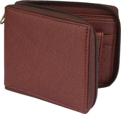 ShopMore Men Brown Artificial Leather Wallet(3 Card Slots)