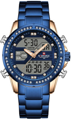 NAVIFORCE NF9190-BLUE NF9190 Analog-Digital Watch  - For Men