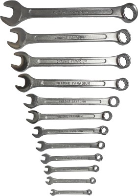 Toolero DN14-12 De Neers 12 Pcs Long Combination Spanner Set (6-22 MM) Wrench Set/Spanner Set Tools kit/Set of 12 Piece/Tools kit for Home use. - Professional Spanners Double Sided Combination Wrench(Pack of 12)