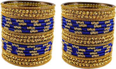 ZULKA Glass Beads Bangle Set(Pack of 40)