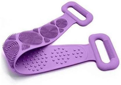ZELVA Silicone Back Scrubber, Handle Body Washer, Exfoliating Texture Scrubbing Pad for Shower