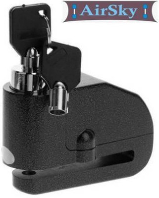 AIRSKY Security Alarm Disc Lock Security Alarm Lock Disc for Motorcycle/Bike Disc Lock(Black)