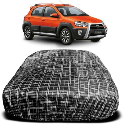 Ascension Car Cover For Toyota Etios Cross (With Mirror Pockets)(Silver, Black)