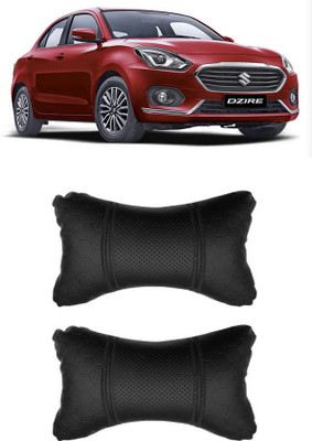 JVG Black Leatherite Car Pillow Cushion for Maruti Suzuki(Rectangular, Pack of 2)