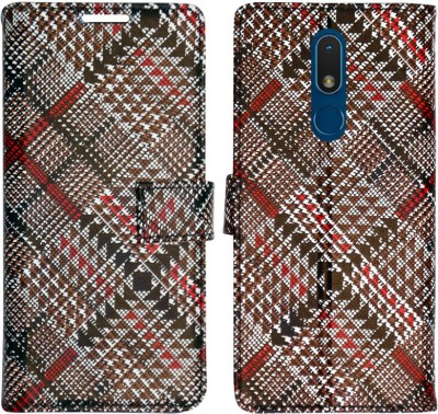 MYSHANZ Flip Cover for Nokia C3, Nokia C3 Flip Cover, Nokia C3 Mobile Cover(Red, Magnetic Case)