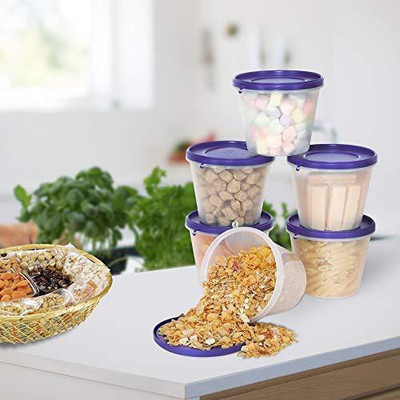 Cutting EDGE Polypropylene Grocery Container  - 1 L(Pack of 6, Blue)