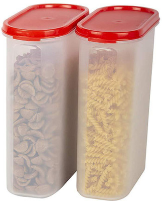 Cutting EDGE Plastic Utility Container  - 2400 ml(Pack of 2, Red)