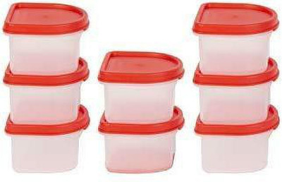 Cutting EDGE Plastic Utility Container  - 250 ml(Pack of 8, Red)
