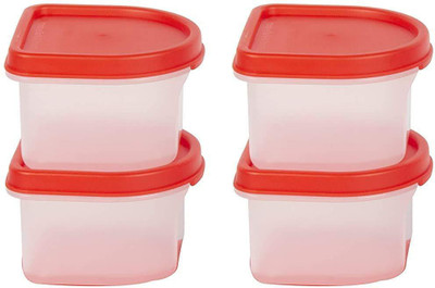 Cutting EDGE Plastic Utility Container  - 250 ml(Pack of 4, Red)
