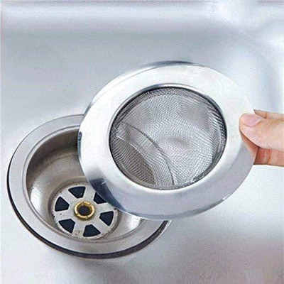 EMPIRE ENT Kitchen Sink Stainless Steel Push Down Strainer(11 cm Set of 2)