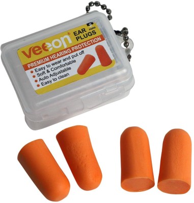 Veeon Earplug- FOAM 2Pair Ear Plug(Orange)