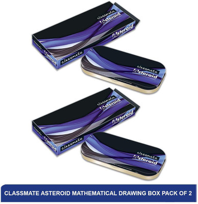 Classmate Asteroid Mathematical Drawing Box | Best Geometry Box(Pack of 2) Geometry Box(Pink)