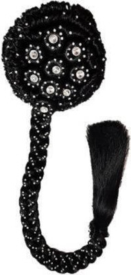 SAMYAK Studded juda bun choti braid long designer Hair Extension