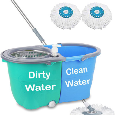 V-MOP Premium Jumbo Twin Bucket Mop with 4 Wheels -JM01014 Mop Set(Multicolor)
