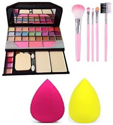 TYA Gen-II 6155 Color Icon Makeup kit + MENOW Blender Puff +5PCS Brush Set