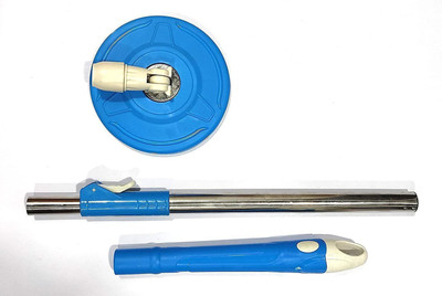 MS MODSTYLE 360 Degree Rotating Mop Stick Mop Head and Rod(Blue)