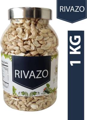 Rivazo 100% Natural Organic 4 Piece Cashews 4 Tukda LWP in Pet Jar 1kg Cashews
