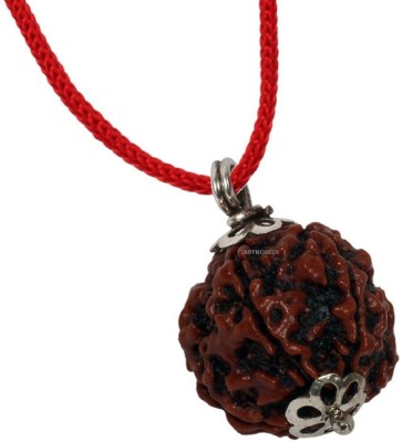 3SIX5 Five Face Rudraksha/ 5 Mukhi Rudraksha / 5 Face Rudraksha Silver Pendant Silver Wood Pendant