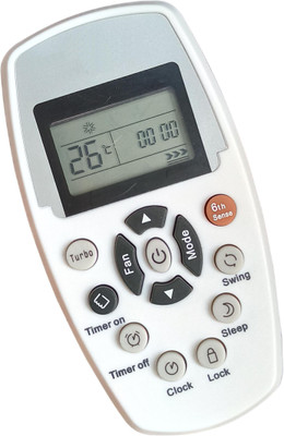 Axelleindia VE110 Compatible 6th Sence AC Remote With Turbo Mode For Whirlpool Remote Controller(White)
