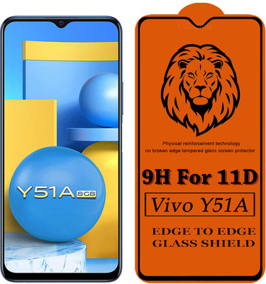 CRodible Edge To Edge Tempered Glass for Vivo Y51A(Pack of 1)