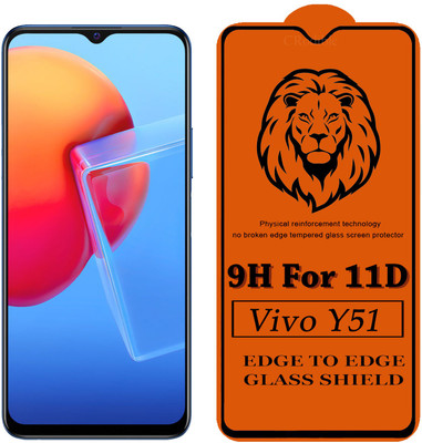 CRodible Edge To Edge Tempered Glass for Vivo Y51 2020(Pack of 1)