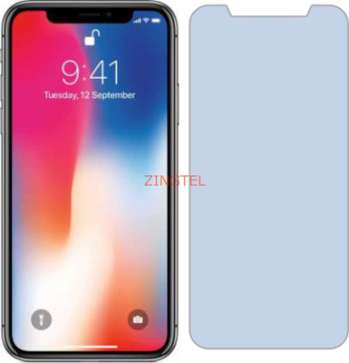 ZINGTEL Tempered Glass Guard for APPLE IPHONE X (Impossible AntiBlue Light)(Pack of 1)