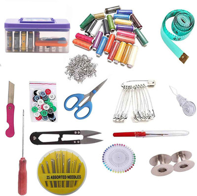 Reveknow Double Layer Sewing kit, Daily Needs Multipurpose Travel Kit with All Accessories, Sewing Threads & Stitching Materials Sewing Kit
