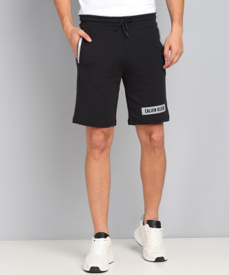 Calvin Klein Jeans Printed Men Black Sports Shorts