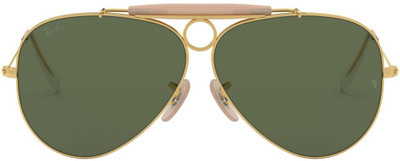 Ray-Ban Aviator Sunglasses(For Men & Women, Green)