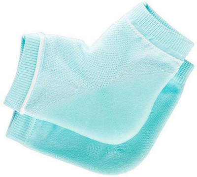 HDCraft pack 1- Heel Protector Socks Silicon Toe Free Heel Pain Relief(BLUE) Heel Support(Blue)