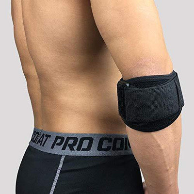 Online Apex Elbow Support Elbow Guard Elbow Brace Tennis Elbow Support (Free Size) Elbow Support(Black)